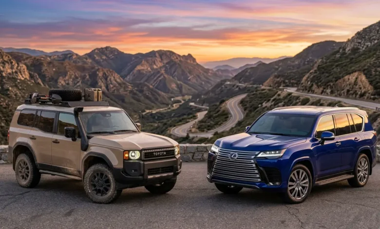 2026 Toyota Land Cruiser vs Lexus LX 600